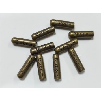 BARBOUR drawstring tip No.1 2pc/lot, 20mm x 5.5mm x 4.2mm