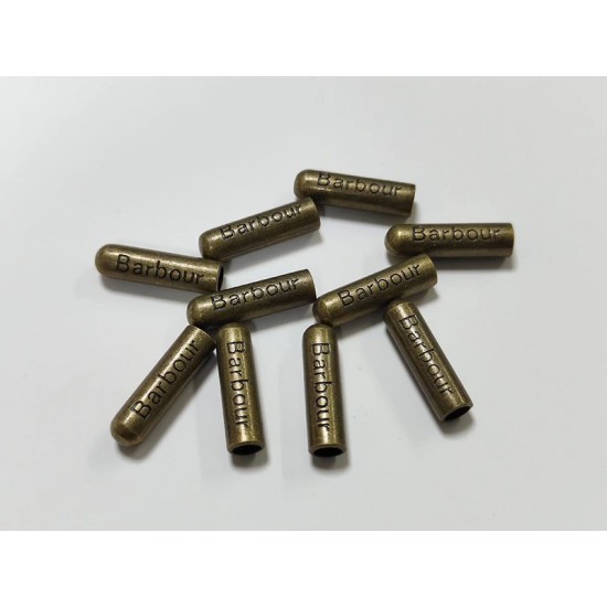 BARBOUR drawstring tip No.1 2pc/lot, 20mm x 5.5mm x 4.2mm