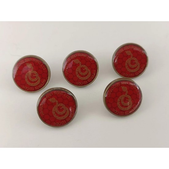 BARBOUR snaps No.1, 5pc/lot, 15mm