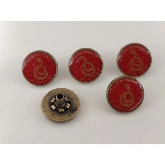 BARBOUR snaps No.1, 5pc/lot, 15mm