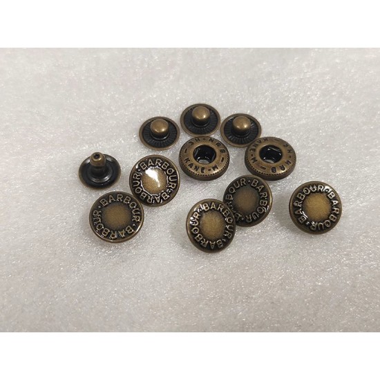 BARBOUR snaps No.2 5pc/lot, 18mm, 10mm