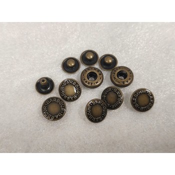 BARBOUR snaps No.2 5pc/lot, 18mm, 10mm