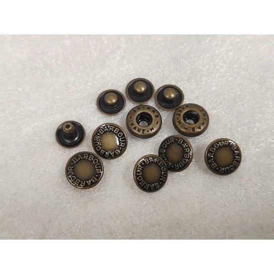 BARBOUR snaps No.2 5pc/lot, 18mm, 10mm