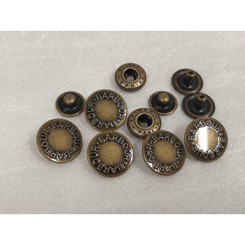 BARBOUR snaps No.2 5pc/lot, 18mm, 10mm BARBOUR snaps No.2 5pc/lot, 18mm, 10mm
