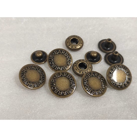 BARBOUR snaps No.2 5pc/lot, 18mm, 10mm
