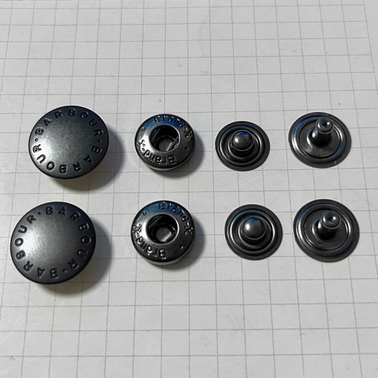 BARBOUR snaps No.3 5pc/lot, 18mm, 15mm, 10mm