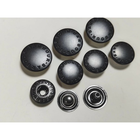 BARBOUR snaps No.3 5pc/lot, 18mm, 15mm, 10mm