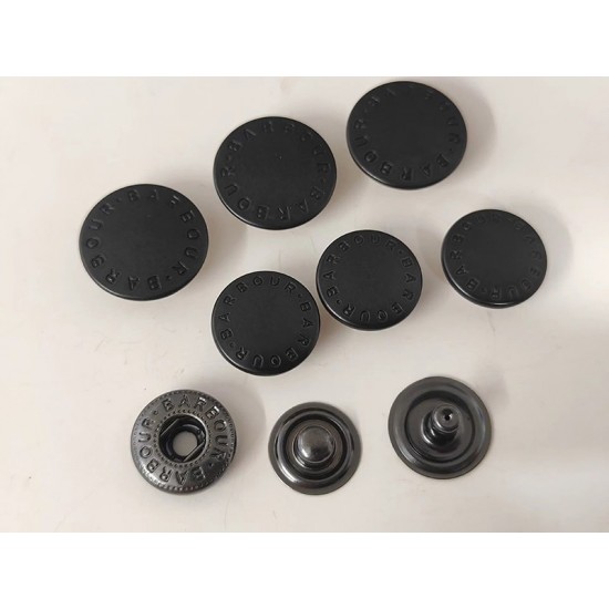 BARBOUR snaps No.3 5pc/lot, 18mm, 15mm, 10mm
