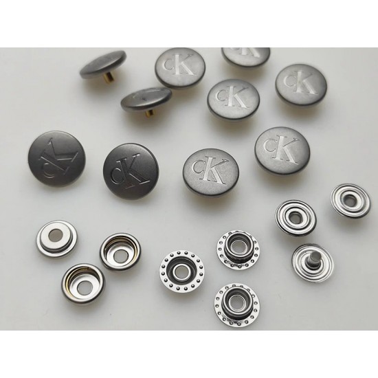 CK snaps No.1, 5pc/lot, 15mm