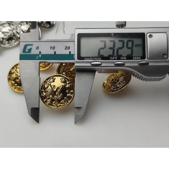 LV button No.1, 2pc/lot, 23mm