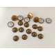LV shank button No.9, 5pc/lot, 9.5mm