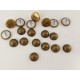 LV shank button No.9, 5pc/lot, 9.5mm