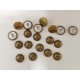 LV shank button No.9, 5pc/lot, 9.5mm