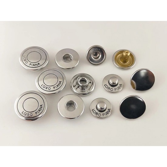 Loro Piana snaps No.1, 5pc/lot, 15mm, 17mm