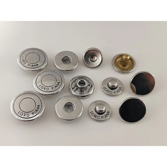 Loro Piana snaps No.1, 5pc/lot, 15mm, 17mm