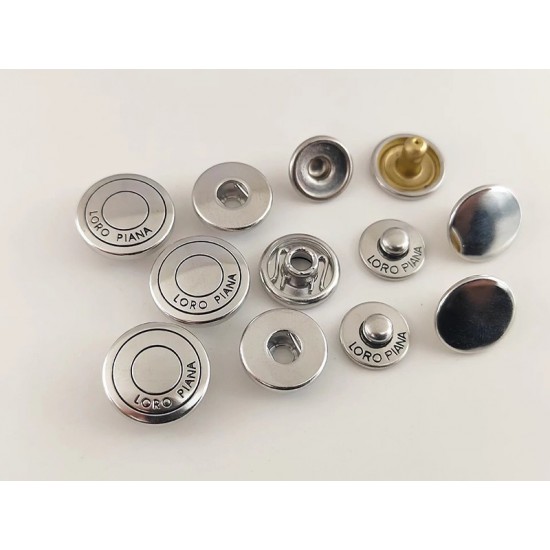 Loro Piana snaps No.1, 5pc/lot, 15mm, 17mm
