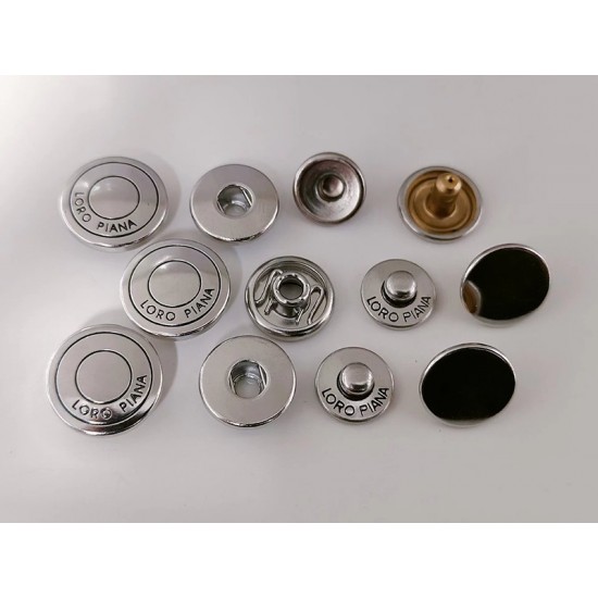 Loro Piana snaps No.1, 5pc/lot, 15mm, 17mm