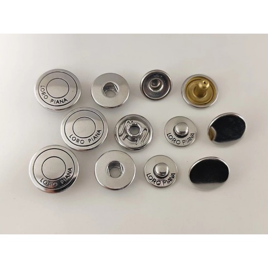 Loro Piana snaps No.1, 5pc/lot, 15mm, 17mm