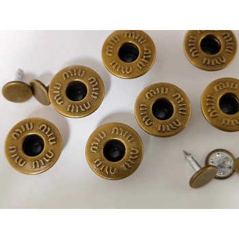 Miumiu shank button No.1, 5pc/lot, 17mm