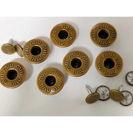 Miumiu shank button No.1, 5pc/lot, 17mm