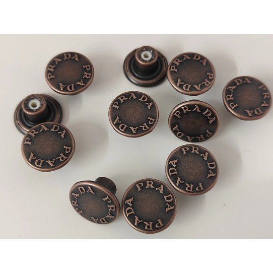 Prada shank button No.1, 5pc/lot, 14mm