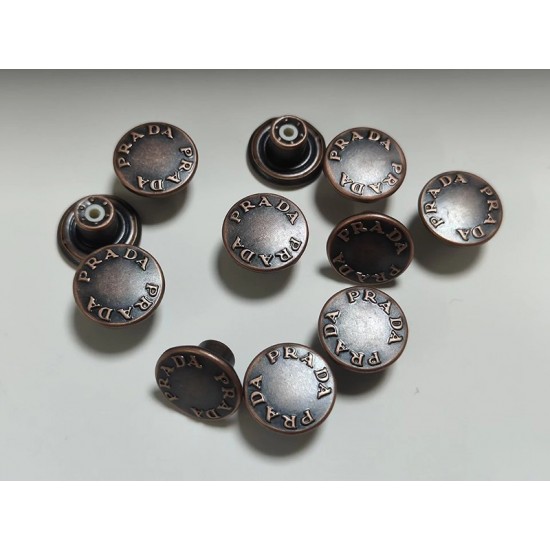 Prada shank button No.1, 5pc/lot, 14mm