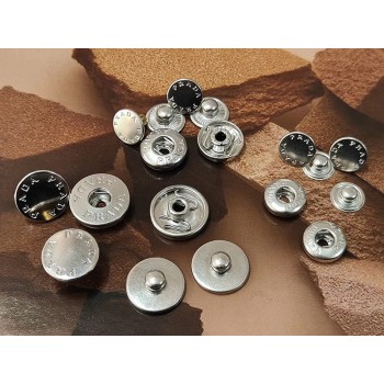 Prada snaps No.2, 5pc/lot, 13mm, 15mm, 17mm, 22mm