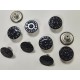 Stone Island shank button No.1, 5pc/lot, 17mm