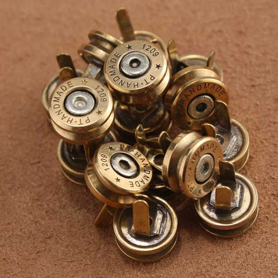 Solid brass bullet shell Chicago screw 10pc/lot