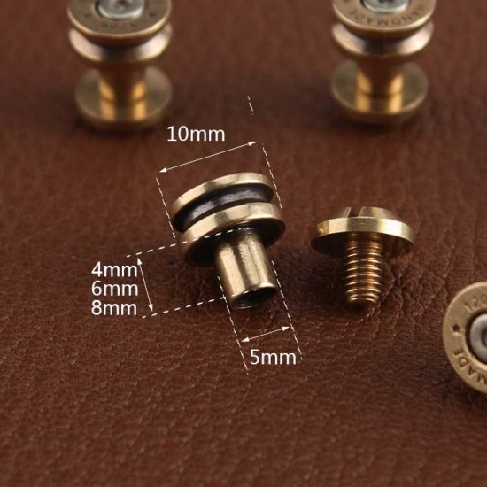 Solid brass bullet shell Chicago screw 10pc/lot Solid brass bullet shell Chicago screw 10pc/lot