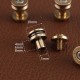 Solid brass bullet shell Chicago screw 10pc/lot Solid brass bullet shell Chicago screw 10pc/lot