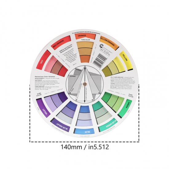 Leahter dye and edge oil color mixture wheel.