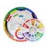 Leahter dye and edge oil color mixture wheel.