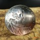 Free shipping hand carving coin Skull concho button