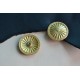 leather ornament Concho button - Copper Chrysanthemum button- wallet Accessory - Key Hook- Leathercraft Supplies- Leather craft Ornament
