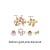 6x6mm-gold-pink diamond 