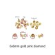 Colorful glass rivet, 100pc/lot