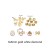 6x6mm-gold-white diamond 