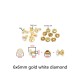 Colorful glass rivet, 100pc/lot