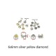 Colorful glass rivet, 100pc/lot