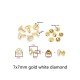 Colorful glass rivet, 100pc/lot