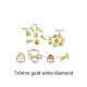 Colorful glass rivet, 100pc/lot