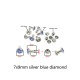 Colorful glass rivet, 100pc/lot