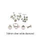 Colorful glass rivet, 100pc/lot