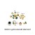 8x8mm-gold-emerald‌ diamond 