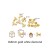 8x8mm-gold-white diamond 