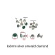 Colorful glass rivet, 100pc/lot