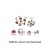 8x8mm-silver-red diamond 