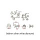 Colorful glass rivet, 100pc/lot