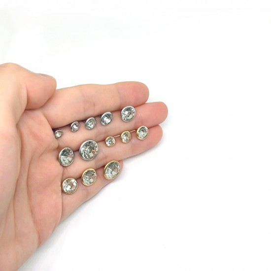 Colorful glass rivet, 100pc/lot